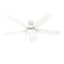 Ventilador Hunter Anisten 52 Pulgadas Blanco Fresco