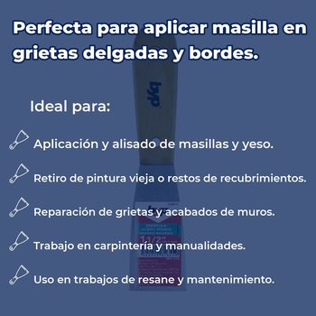 Espátula Flexible BYP Mango Madera 1½ pulg