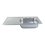Fregadero M101 marca Eb Técnica 80 x 52 cm Acero Inoxidable