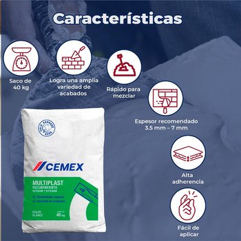 Cemento Multiplast Cemex 40 kg