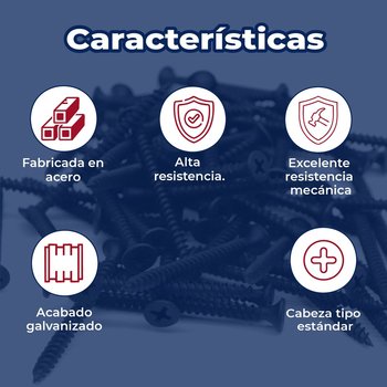 Tornillo Estándar 6 mm x 1 pulg