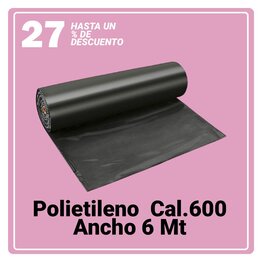 Polietileno negro CAL.600