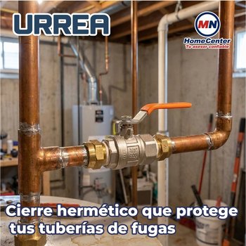 Válvula Esfera Roscable 013 mm 1/2 Urrea instalaciones de agua