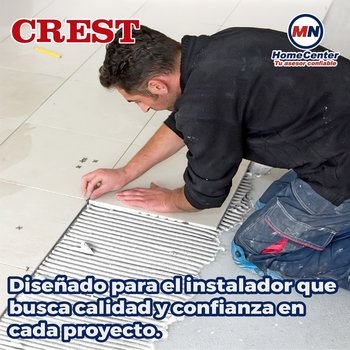 Adhesivo 20 kg Crest blanco para losetas y piedras naturales