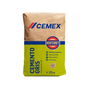 Cemento Cemex Gris Monterrey Extra 25 kg