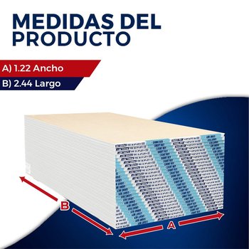 Panel Yeso Light Rey P.Rey 1.22 x 2.44 m