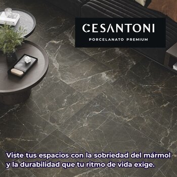 Piso Tipo Mármol Valenzi Cesantoni 45 x 90 cm Rectificado