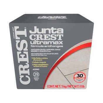Boquilla sin arena 5 kg Crest color acero