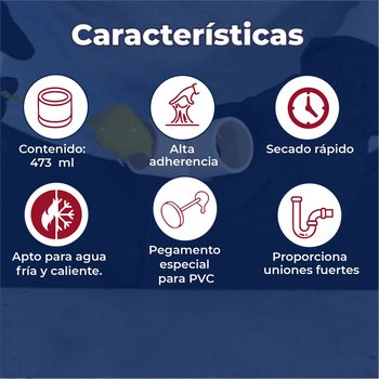 Pegamento Para CPVC Presto ½ 473 ml Yellow Gold