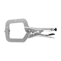 Pinza de presión 11" tipo "C" con mordaza autoajustable Truper Pinza de presión 11" tipo "C" con mordaza autoajustable Truper