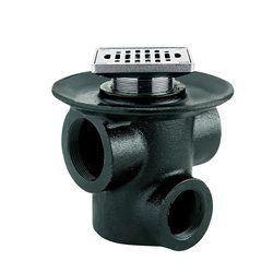 Coladera Piso Tres Bocas Helvex 25-CH Coladera Piso Tres Bocas Helvex 25-CH