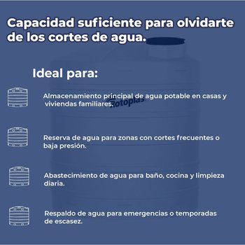 Tanque Rotoplas Blanco 5000 l Estándar