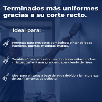 Brochas de Poliéster con 4 Piezas BYP