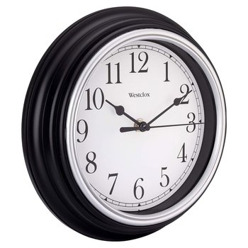 Reloj Pared Redondo 22.9cm Color Negro