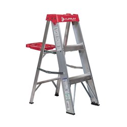 Escalera Tijera Aluminio 2 Peldaños 150 KG