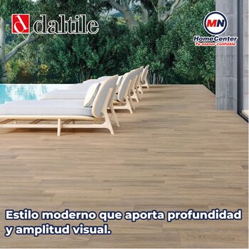 Piso Living Wood Daltile 18 x 50 cm Brown ZLW6