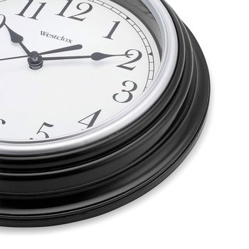 Reloj Pared Redondo 22.9cm Color Negro