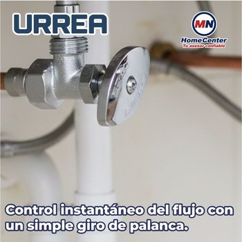 Llave Angular Urrea 1/2" Acabado Cromado Uso Profesional