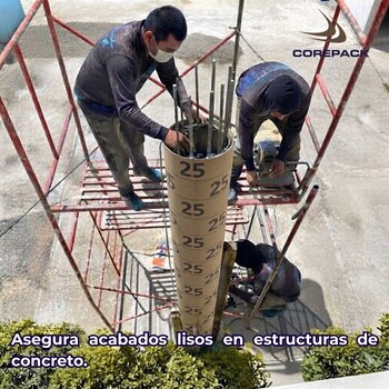Tubo para Cimbra de Cartón 25 cm x 3 m