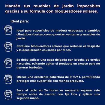 Barniz Transparente Exterior BTE 3.78 L Para Madera