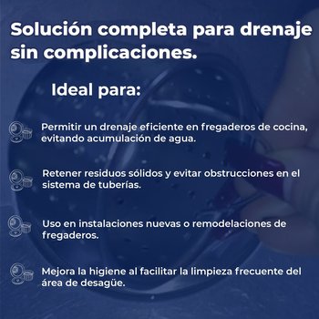 Contracanasta Fregadero Coflex Contemporánea Con Tubo Inoxidable