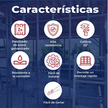 Canal de Amarre ternium CAL 22 6.35X3.05 M