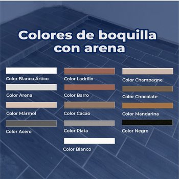 Boquilla con arena 10 kg Crest color barro