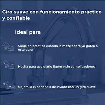 Llave Mezcladora para Lavabo cierre de compresión Rugo Tauro