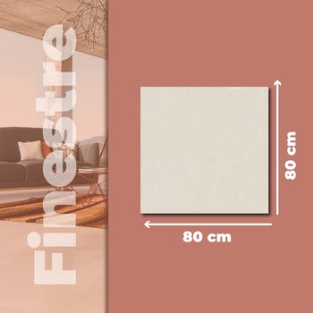 Piso Finestre Beige Tendenzza 80 x 80 cm Rectificado