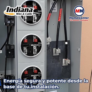 Cable de Cobre Eléctrico Negro Indiana 100 M CAL 6 THW-LS