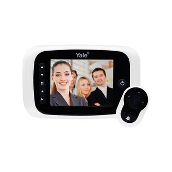 Mirilla Digital Yale Real View Pro Blanca con Cámara para Puerta