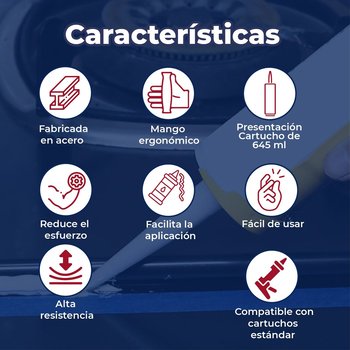 Pistola Calafateadora Presto Atlas Con Girador De Cartucho