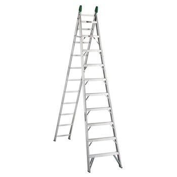 Escalera Aluminio Cuprum Convertible 21 Peldaños