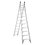 Escalera Aluminio Cuprum Convertible 21 Peldaños