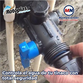 Multiconector Para Tinaco Válvula Unión 38 mm Rotoplas