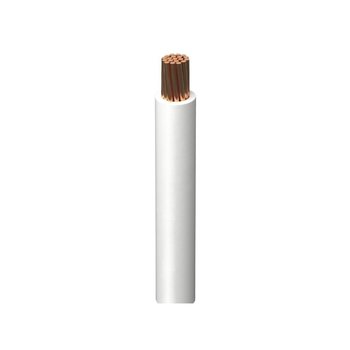 Cable Eléctrico de Cobre Blanco Indiana 100 M CAL 6 THW-LS 600 V
