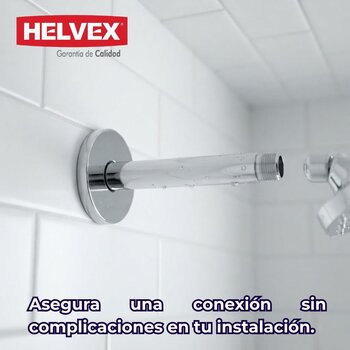 Brazo Chapetón Regadera Helvex Redondo Techo TR-037