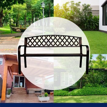 Banca para jardin diseño bronce antiguo