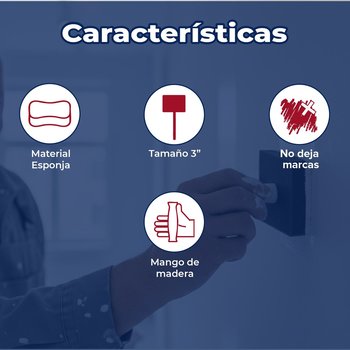 Brocha de Espuma Poliuretano Mayor Precisión 3" Pulgadas