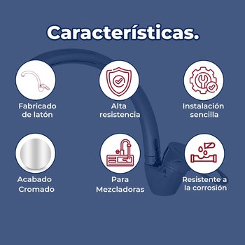 MEZCLADORA FREGADERO CROMO