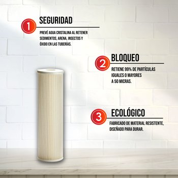 Cartucho Rotoplas Polipropileno Filtro Estándar Paso 1
