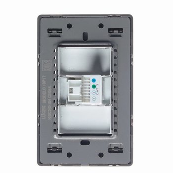 Placa Toma Telefónica Anodizada marca Lucek modelo BP17MA