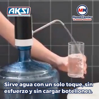 Dispensador Agua Garrafón Negro Recargable