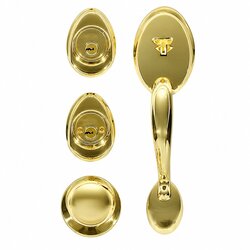 Cerradura Gatillo Venecia Laton Brillante LL/LL Puntos