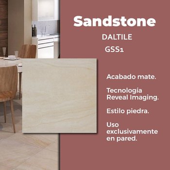 Piso Sandstone Beige Daltile 60.5x60.5 cm