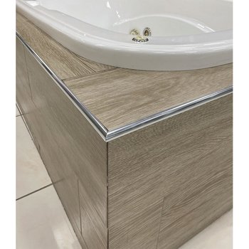 Uniperfil eurocanto 12 mm x 2.5 ml plata brillo