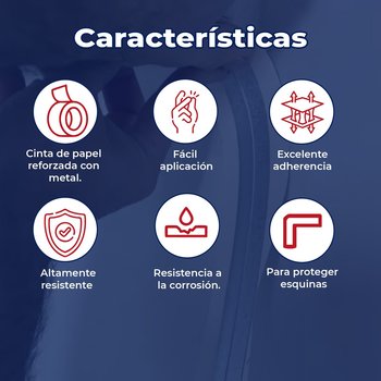 Cinta Esquinera Flexible Para Metal Papel 30 ML