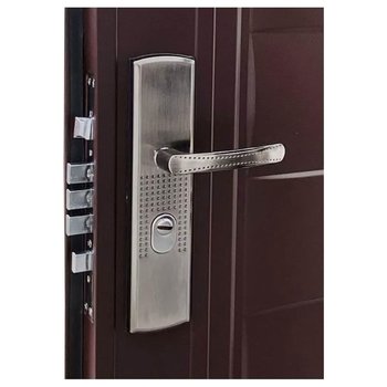 Puerta Der con Fijo Serie 3 Alta Seguridad 130X213 MTS CHOCOLATE