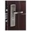 Puerta Der con Fijo Serie 3 Alta Seguridad 130X213 MTS CHOCOLATE