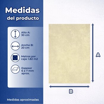 Muro Azulejo Roma Arena Vitromex 20 x 30 cm